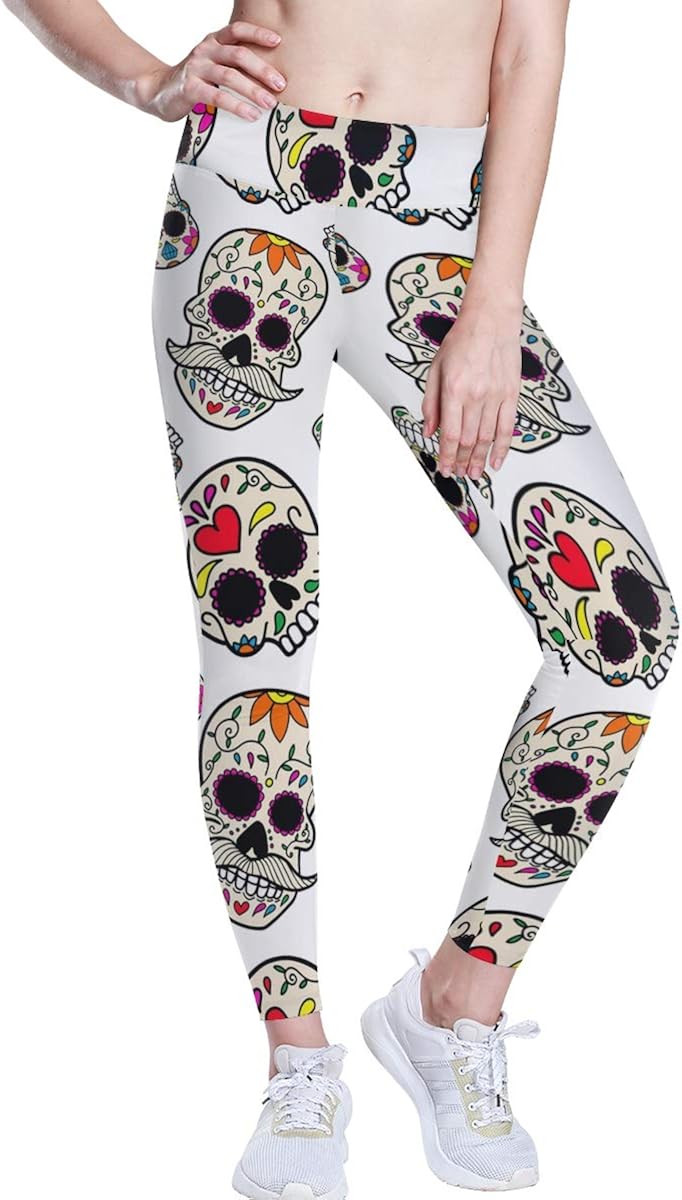 skull yoga leggings