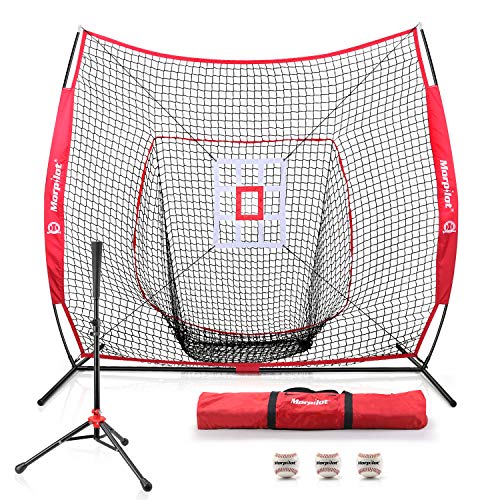 hitting net with tee