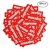 Sticker [50 PCS, 3.5 x 1.2 inch Box Logo] Waterproof Vinyl Stickers for Luggage, Cars, Laptops, Helmets, Skateboards