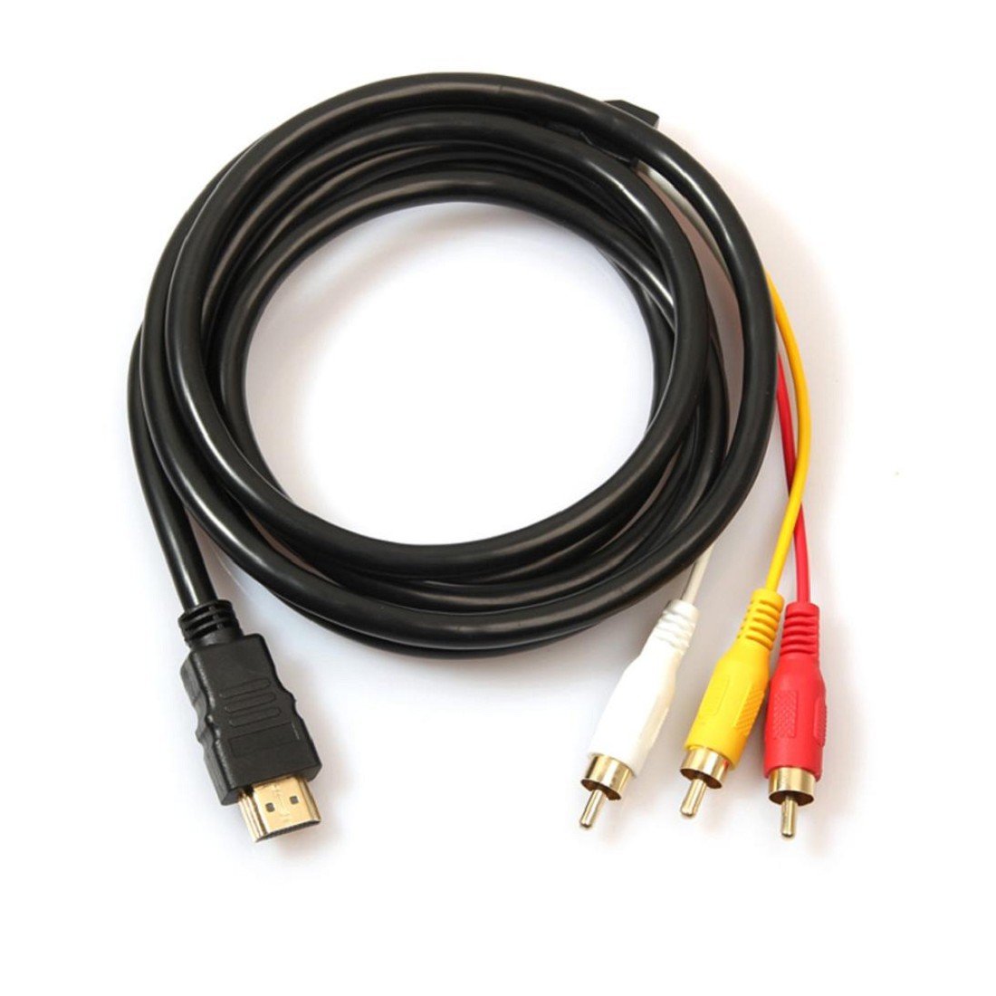 Tongshi 5 pies / 1,5 m 3 HDMI a adaptador del cable del ...