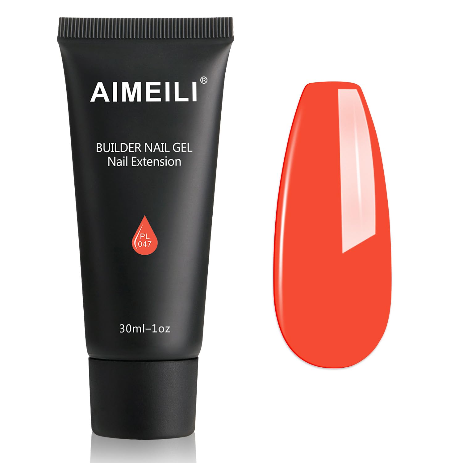 AIMEILI Nail Extension Gel 30ML, False Nail Acrylic Builder UV LED Enhancement Thickening for DIY Salon Nail Art Design 047
