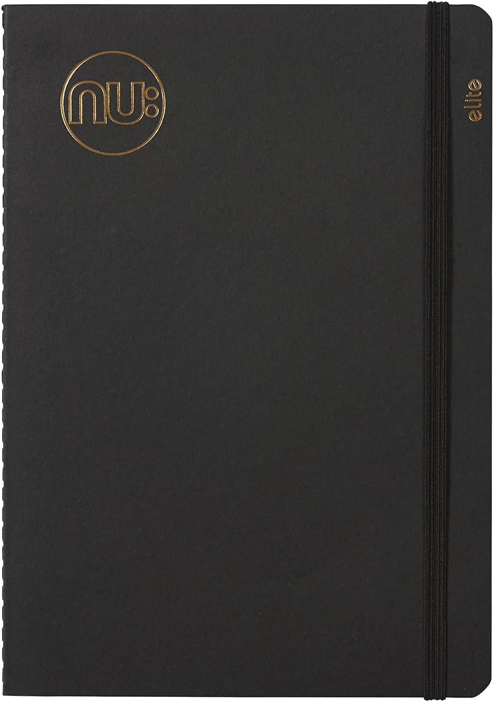 nu: Kraft Black Stitched Spine A5 Notebook 80 Pages FSC 100% Paper