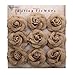 Burlap Roses Flowers Handmade Crafts,RiscaWin Rustic Wedding Decorations(9 Pcs)