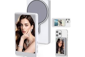 XView Magnetic Phone Vlog Selfie Monitor Screen, 4.02 inch Wireless Rear Back Camera Monitor with Remote Controller-1080P Dis