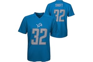 OUTERSTUFF D'Andre Swift Detroit Lions NFL Kids Youth 8-20 Blue Home Performance Player Jersey