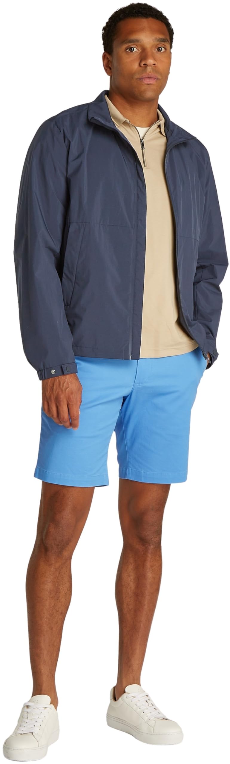 Tommy Hilfiger Herren Blouson Jacke Branded mit Reißverschluss, Blau (Desert Sky), L 7