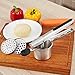 Barbestar Stainless Steel Potato Ricer, Food Press , Fruit Masher, with 3 Large Interchangeable Discs, Ergonomic Comfort Grip, Large Size and Easy to Press