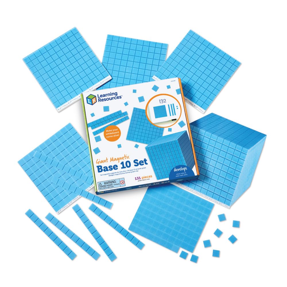 Learning Resources Giant Magnetic Base Ten Demonstration Set