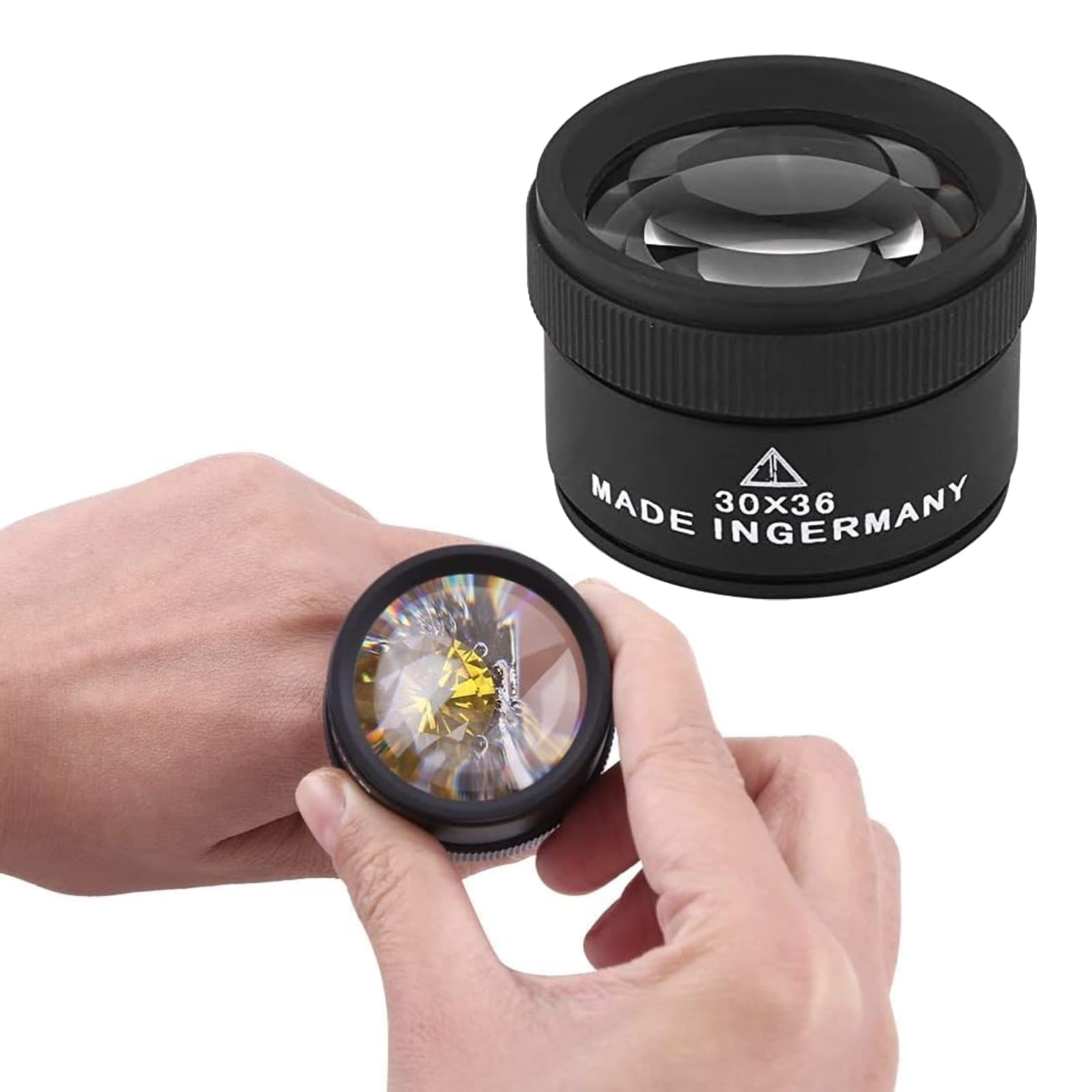 Brrnoo 30x Magnifying Glass, Professional Jewelry Magnifier for Coins, Lenses, Eyepieces, Jewelers, Inspection Tool