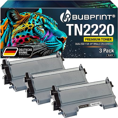 Bubprint XXL 3 Toner kompatibel als Ersatz für Brother TN2220 TN2210 für MFC-7360N MFC-7460DN HL-2130 HL-2135W HL-2240 HL-2240D HL-2250DN DCP-7055 DCP