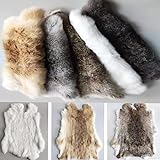 Assorted Bulk Grade Natural Rabbit Pelt with Fur