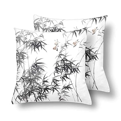 Amazon Com Charmhome Bamboo Chinese Ink Wash Painting 2 Pack