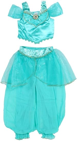 Amazon Co Jp Disney ディズニー ジャスミン コスチューム ドレス ガールズ サイズ5 6 身長107 122cm 並行輸入品 服 ファッション小物