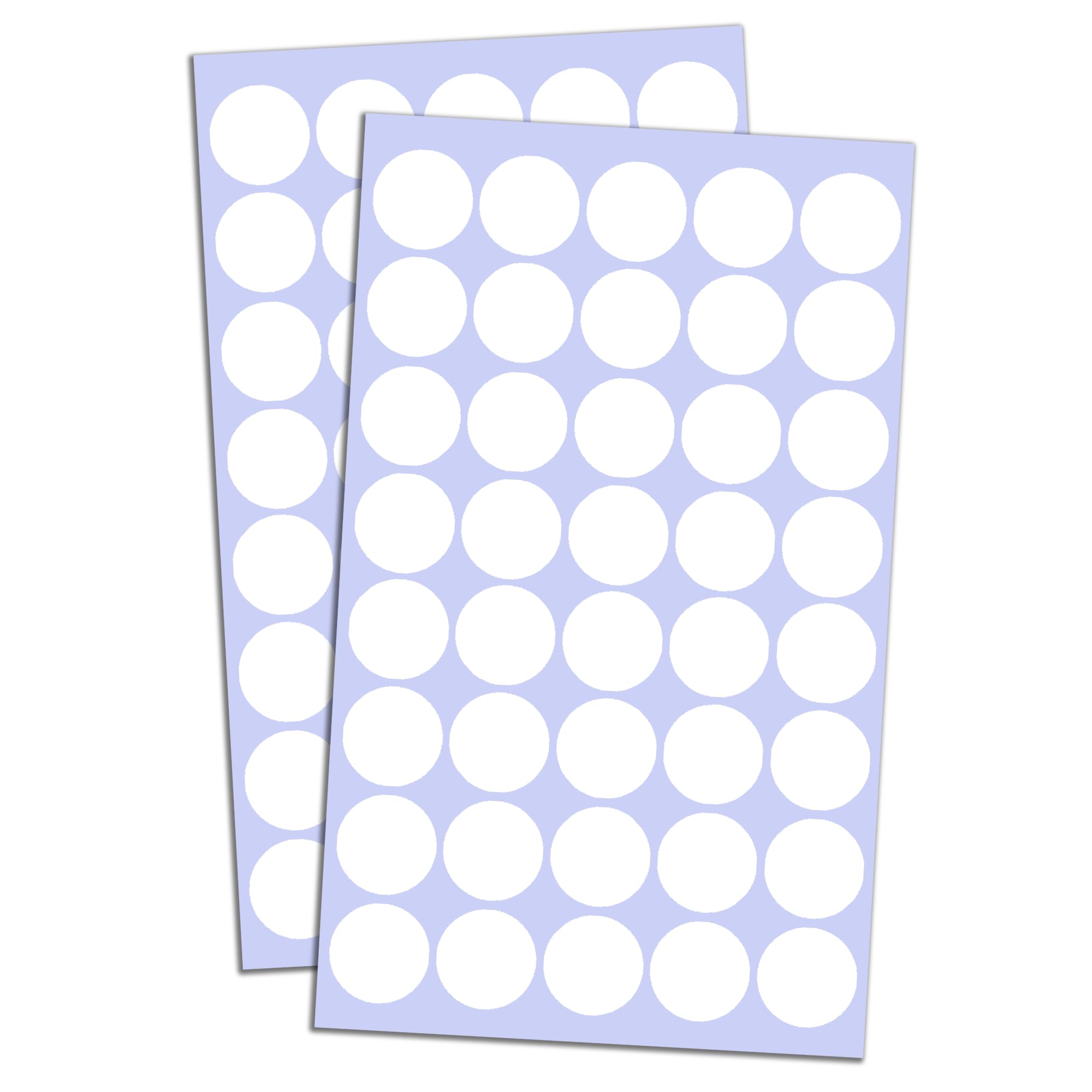 2000 Pieces, 20mm - White Dot Stickers, Sticky Dots Round Circle Spot Labels