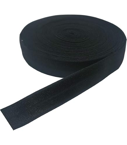 YYCRAFT 3/8 Inch (10mm) Bra Strap Elastic Band – 20 Yard Roll, Navy Blue, Satin Finish For Sewing & Crafts