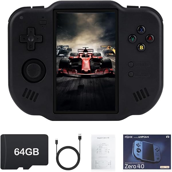 MagicX Zero 40 Retro Handheld Game Console , 3.4 Inch IPS Screen