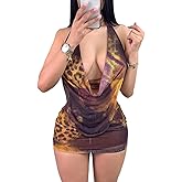 RISCUYY Sexy Club Outfits for Women Clubwear See Through Mesh Sexy 2 Piece Skirt Sets for Women with Shorts 2025