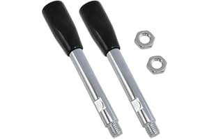 Meuey Lyot revolving Handles Grip Lathe Hand Handles Trailer Jack M10 Threaded Handle Crank handwheels with Nuts 2pcs