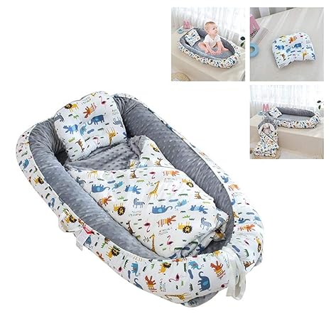 Buy Volwco Newborn Lounger Small Pillow Mat And Quilt Portable