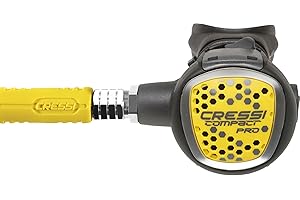 Cressi Octopus Compact for Scuba Diving Regulators - Compact, Reliable, Light and Comfortable - Made in Italy by Cressi - Quality Since 1946