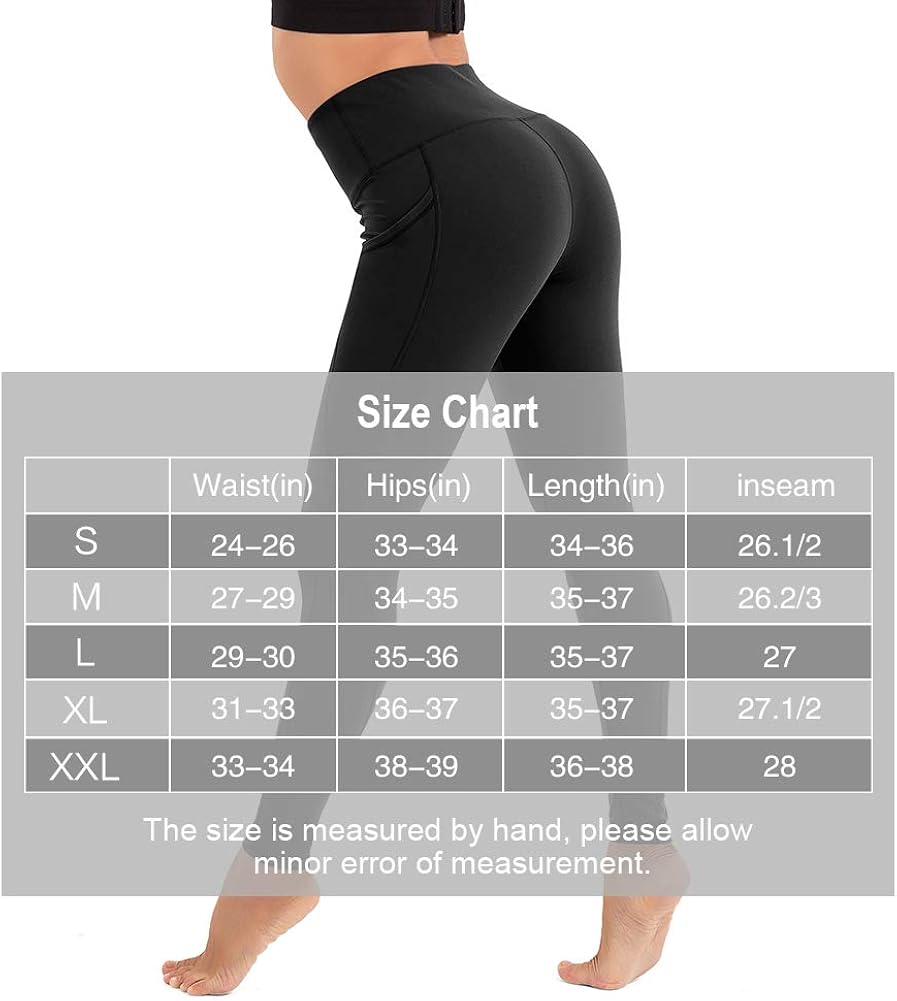CLUCI High Waist Yoga Leggings Women Workout Pants with Pockets Tummy Control Non-See Through 4 Way Stretch: Clothing