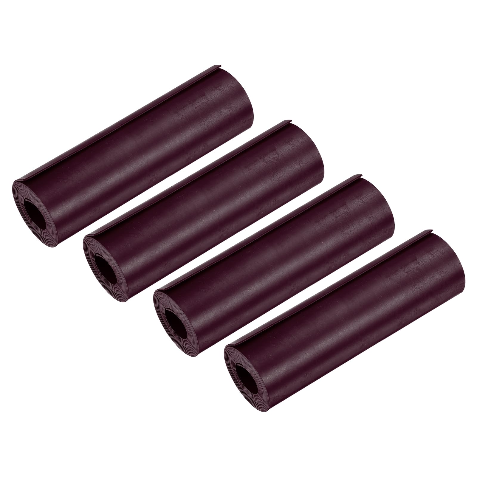 PATIKIL 40" x 6" Magnetic Fireplace Draft Stopper, 4 Pcs Fireplace Vent Cover Indoor Chimney Draft Blocker to Block Cold Air Prevent Heat Loss, Black Brown