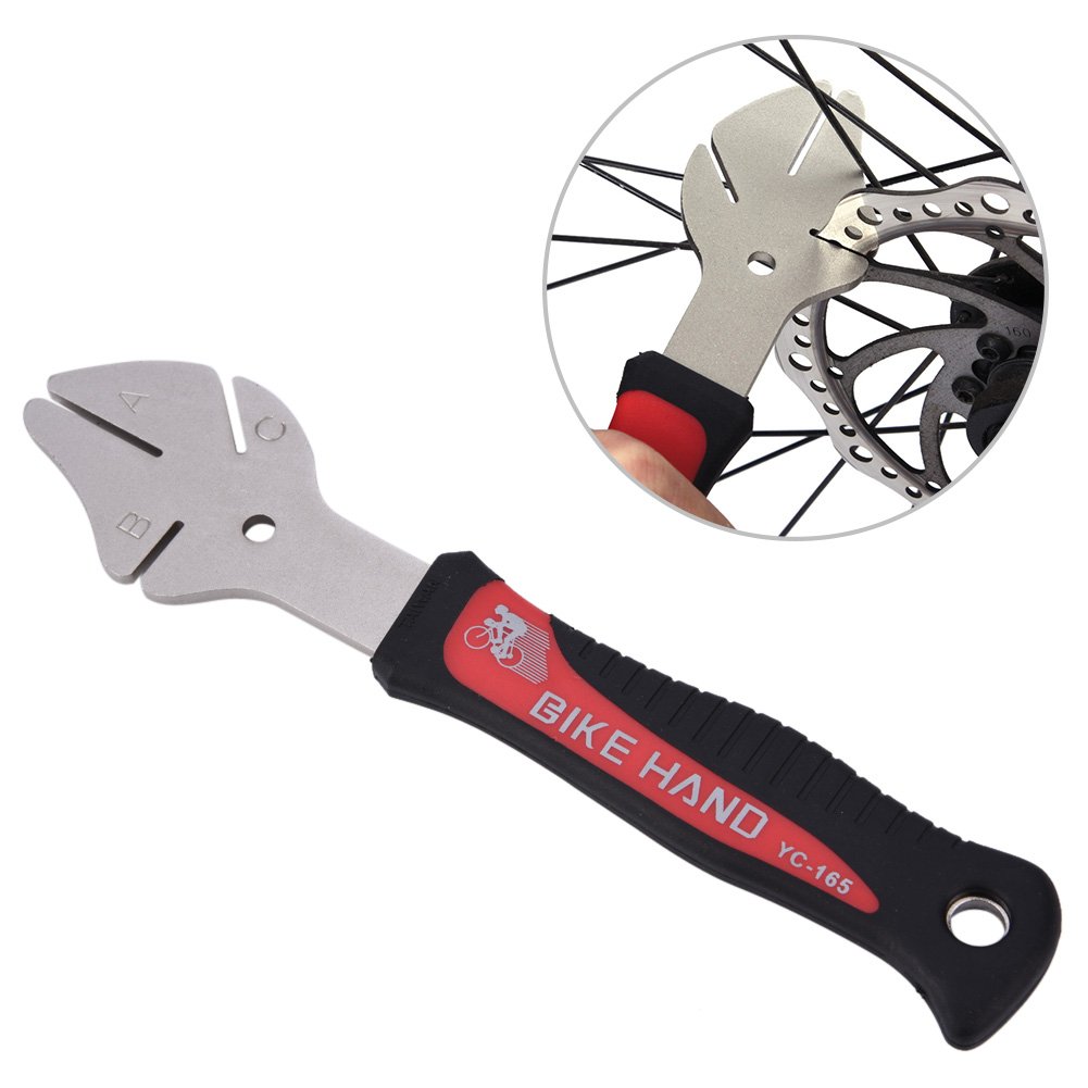 Bicycle Brake Disc Rotor Truing Tool With Anti-slip Rubber Handle Ride