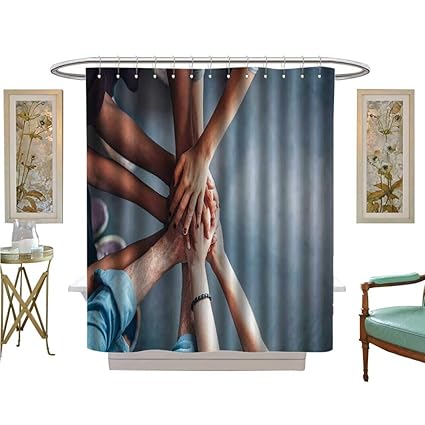 Amazon Com Luvoluxhome Shower Curtains Fabric Extra Long Top