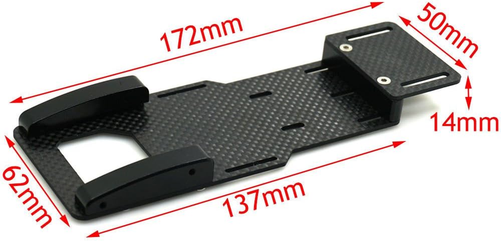 Carbon Fiber Battery Mounting Plate fr 1/10 RC Crawler Axial SCX10 II AX90046/47 - Image 3