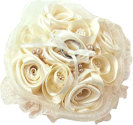 Amazon ハマナカ ウェディングキット Wedding Rose ウェディングローズ ローズのブーケリングピロー H431 127 手芸キット 通販