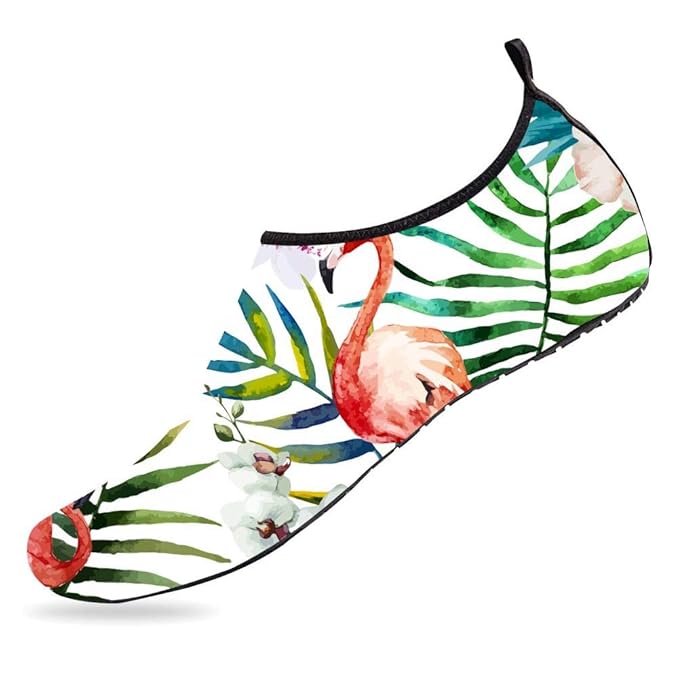  Breathable Barefoot Aqua Socks Flamingo Mens