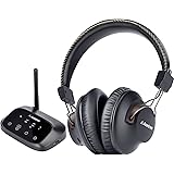 Avantree HT5009 40Hrs Wireless Bluetooth Headphones for TV Watching with Transmitter (Digital Optical RCA AUX), Pass-Through 