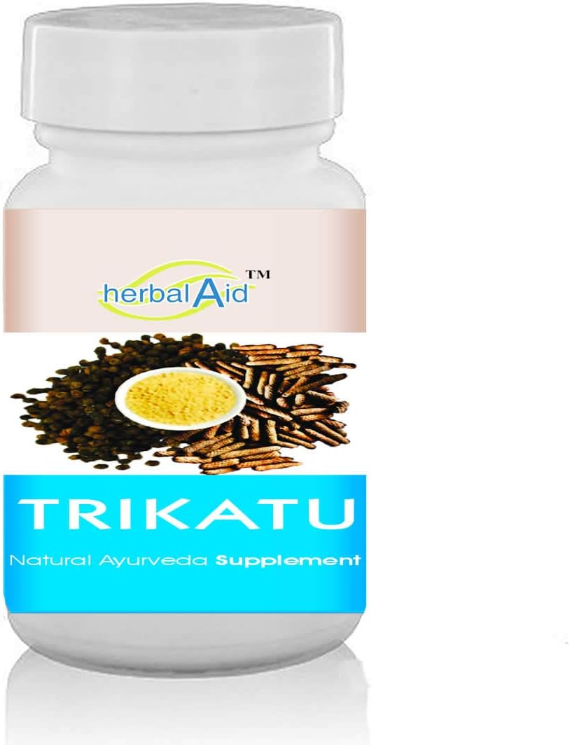 Herbal Aai Trikatu Capsules Boost Appetite & Improve Metabolism - 60 Vegan Capsules 500mg