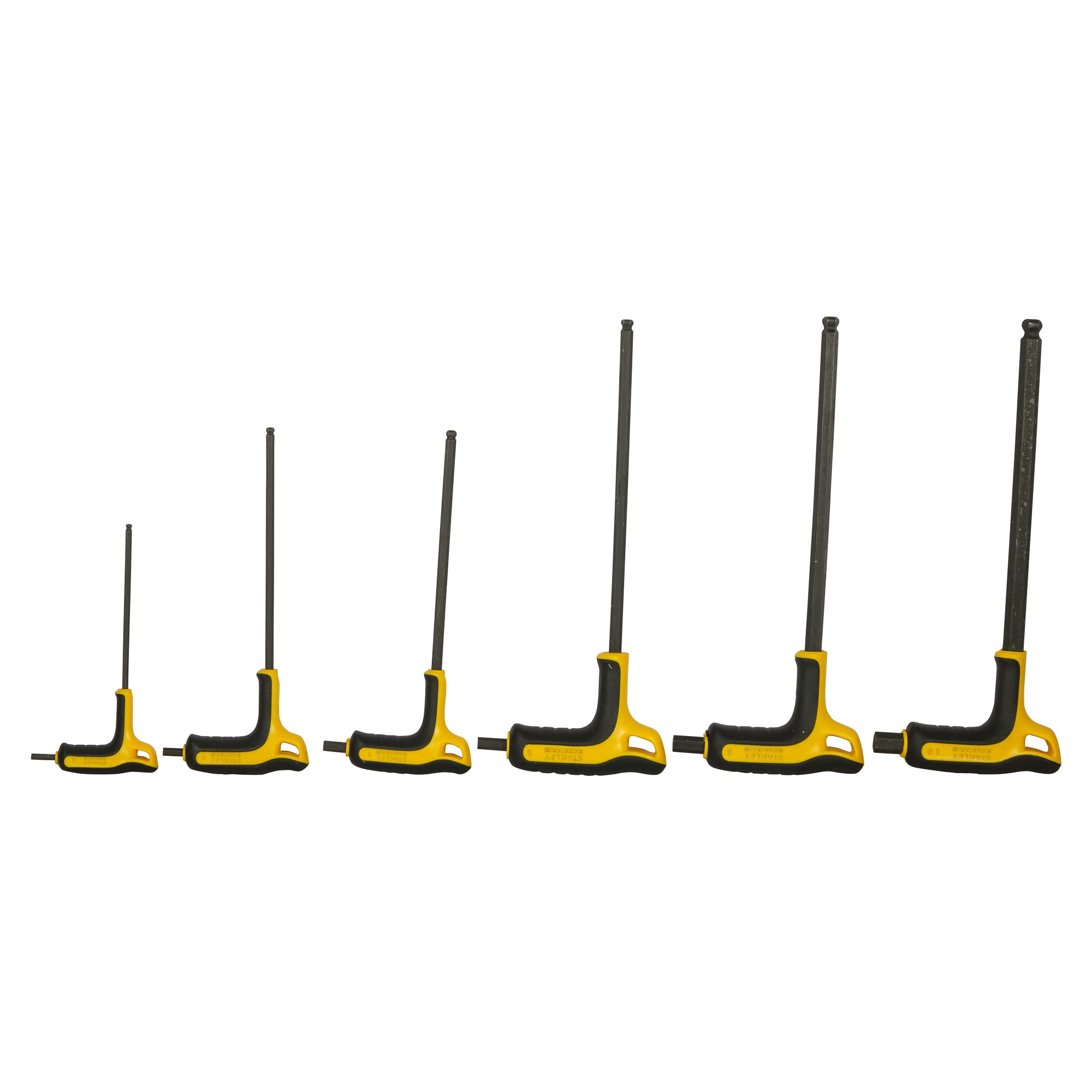 Stanley - FatMax Torx Key Set, T10 - T30, Torsion-Resistant Steel, Black Oxidized Finish, Bi-Material Handle