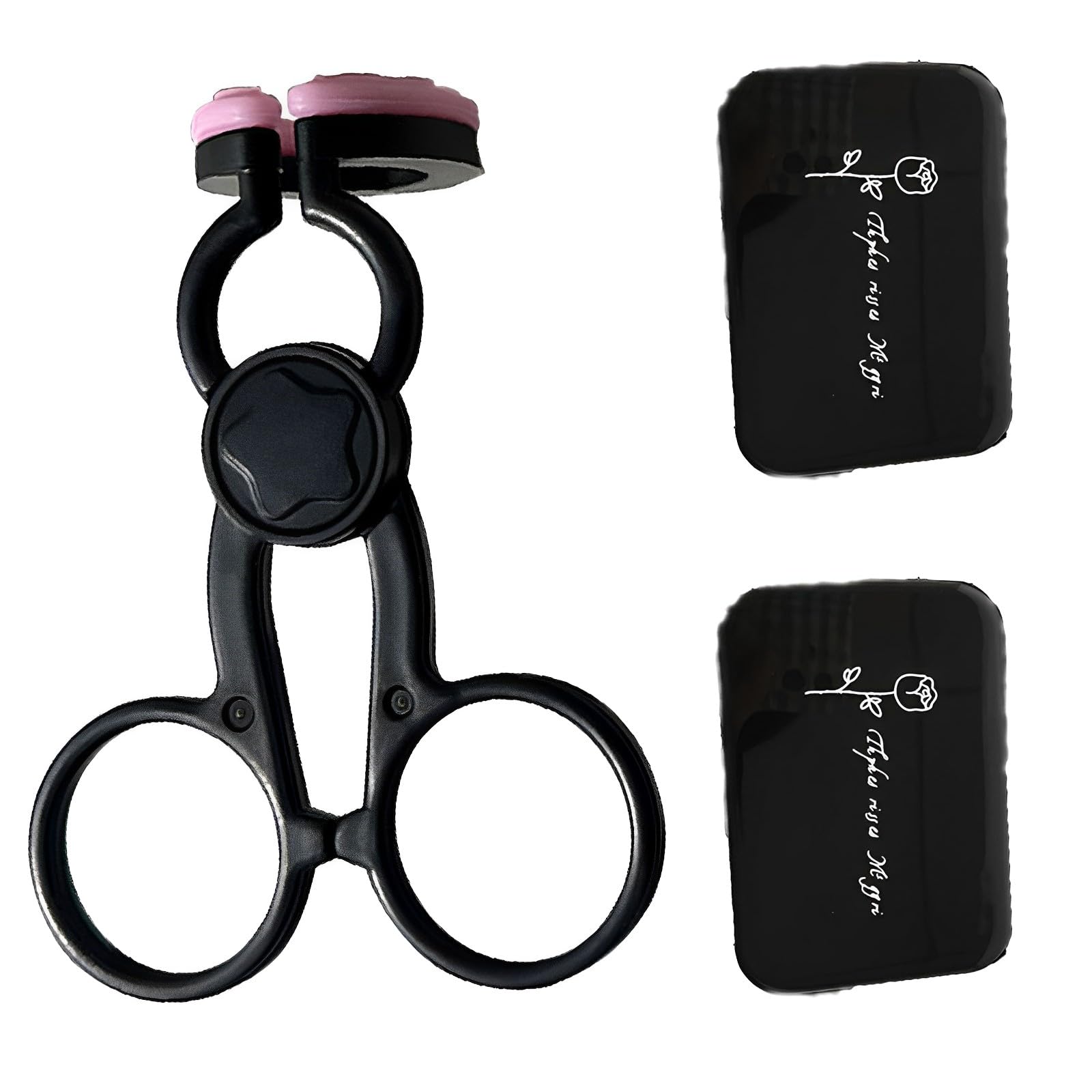 ARROMI 1+2 PCS Contact Lenses Applicator, Contact Lens Cases, Contact Lens Applicator, Contact Lenses Case and Contact Lens Holder, Soft Hard Contact Lens Inserter Remover for Travel and Daily Use