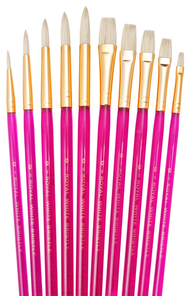 Royal and Langnickel Bristle Super Value Brush Set (Pack of 10)