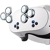 Laeuzn Camera Lens Protector Cover Compatible with Oculus Meta Quest 3S Accessories, One-Piece Design, Thin 9H Tempered Glass, Alloy Frame, Anti-Scratch, High Definition, Full Protection