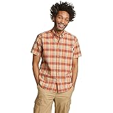 Eddie Bauer Mens Pack It Seersucker Short-Sleeve Shirt