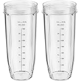 Replacement Part for Nutri Ninja Blender 2-Pack 32oz Replacement Cups Compatible with Nutri Ninja Auto-iQ Series Blenders