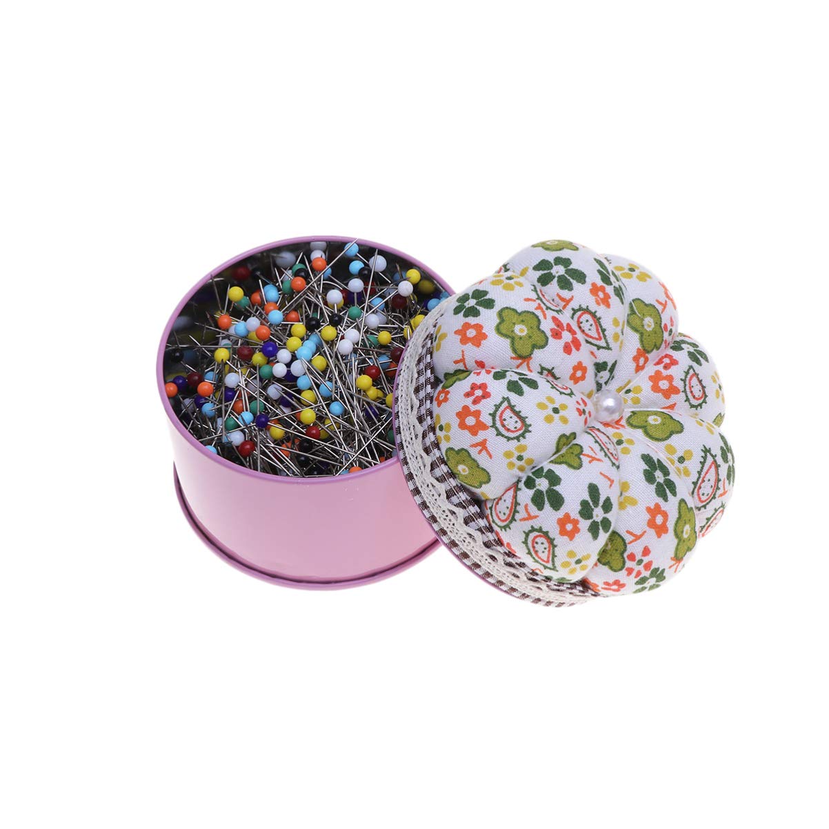 500Pcs Sewing Pins Straight Quilting Pins Glass Ball Head Pins with Cushion Box Head Dressmaking Quilting Pins for Dressmaker Jewelry Craft Decoration Sewing
