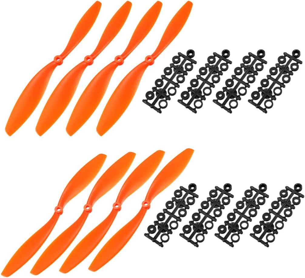 thumbnail interactive-video image 1 of MECCANIXITY 1045 Propellers CW CCW 10x4.5 Prop 2-Vane Fixed-Wing White Replacement Props With Adapter Rings For Quadrotor RC Airplane, Pack Of 16 1 of 11