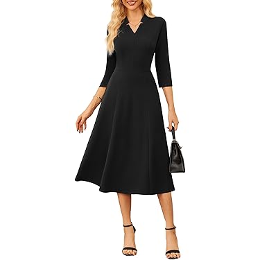 chinese dress ladies Amazon Best Sellers: Best Women's Wear to Work Dresses