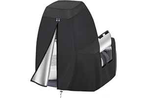 TORUTA Heavy-Duty Waterproof 600D Oxford Sand Filter Pump Cover – Fits Intex Krystal Clear Other 12–16″ Above-Ground Pool Filters, UV-Resistant, (Black)