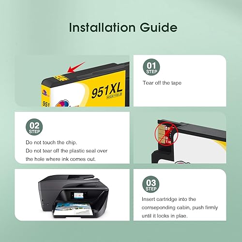 DOUBLE D 950XL Per HP 950XL/951XL Multipack Per Cartucce HP Officejet Pro 8100,Cartucce HP Officejet Pro 8600, Compatibili Con HP Officejet Pro 8610 8600 8615 8620 8625 8660 251dw 276dw (4BK - Foto 4