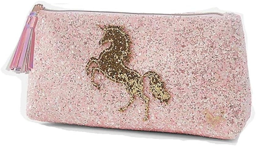 Justice Unicorn Pink Pencil Pouch