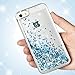 Maxdara Case for iPhone SE iPhone 5S iPhone 5 Glitter Case Liquid Floating Bling Sparkle Luxury Children Girls Gifts Pretty Fashion Creative Design Case for iPhone 5 5S SE (Blue)
