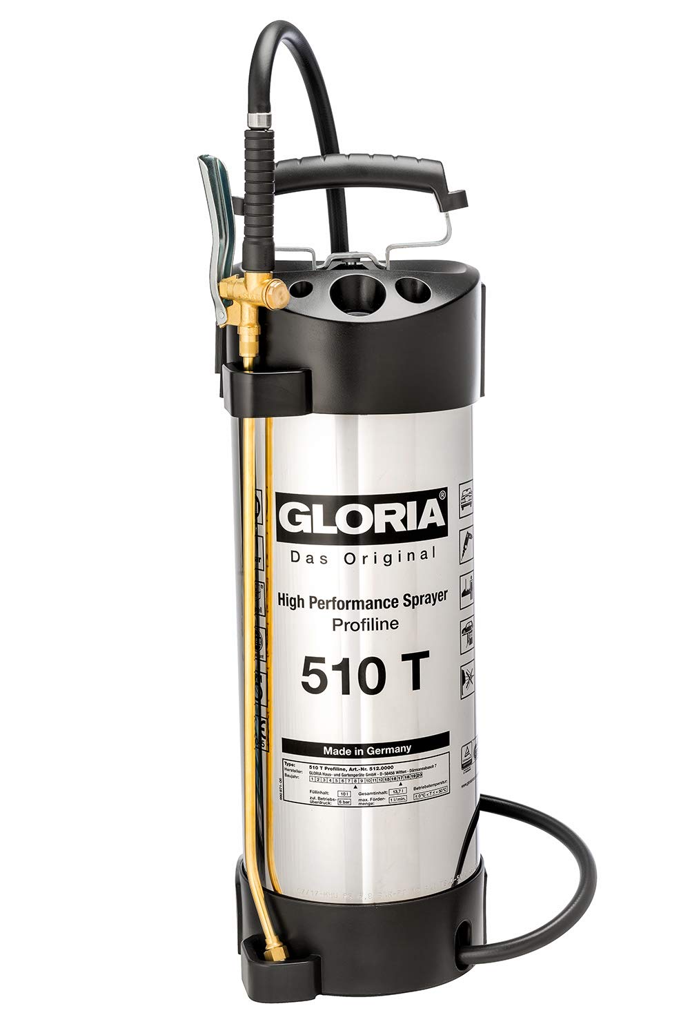 Gloria "510 T Profiline" High Performance Sprayer, White/Black, 26x23x68 cm — image 1