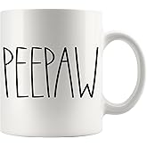 Peepaw Mug, Peepaw Mug Gifts for Christmas Coffee Cup, Birthday Gift, Mother's Day/Father's Day, Family Coffee Mug For Birthday Present For The Best Peepaw Ever Coffee Cup 11oz