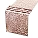 Rose Gold Balloons Party Decorations Supplies Set Pack Include 6 Confetti & 12 Rose Gold Balloons,1 Rose Gold Sequin Table Runner, Foil Ribbon for Birthday Party, Wedding,Xmas New Year Festival