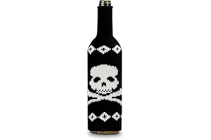 Halloween Wine Bottle Cover Pumpkin Skull Spiders Knitting Bags Decoration Sleeve Witch Table Decor Witch Decoration Decorati